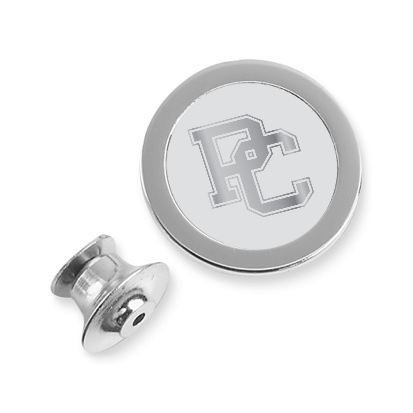 Silver-Plated PC Lapel Pin