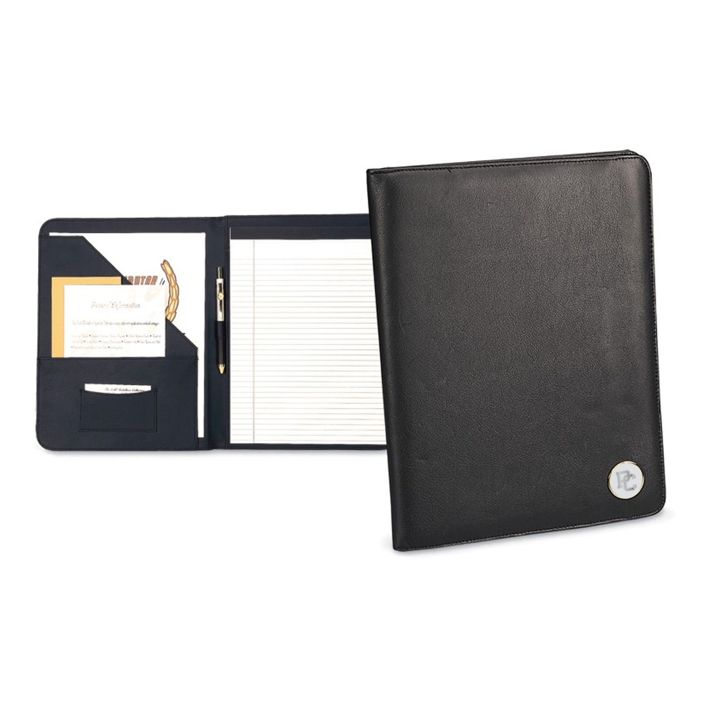 PC Silver-Plated Medallion Writing Portfolio