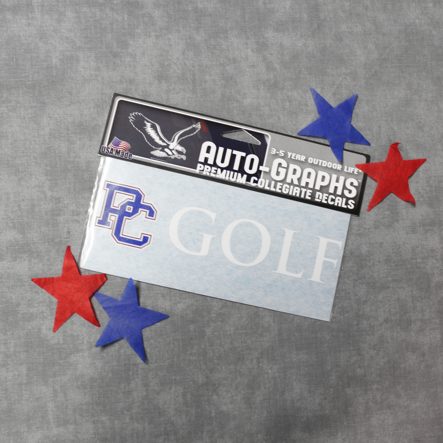 Presbyterian College Golf Decal