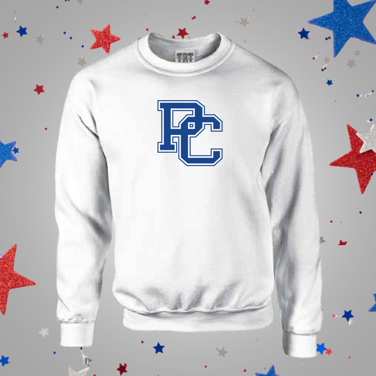 White PC Block Crewneck - Unisex