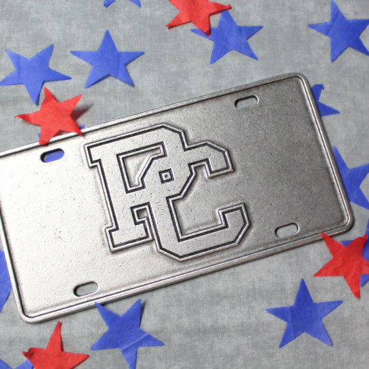 PC Pewter License Plate