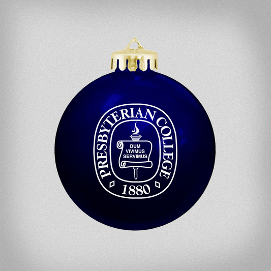 Presbyterian College Seal Blue Ornament