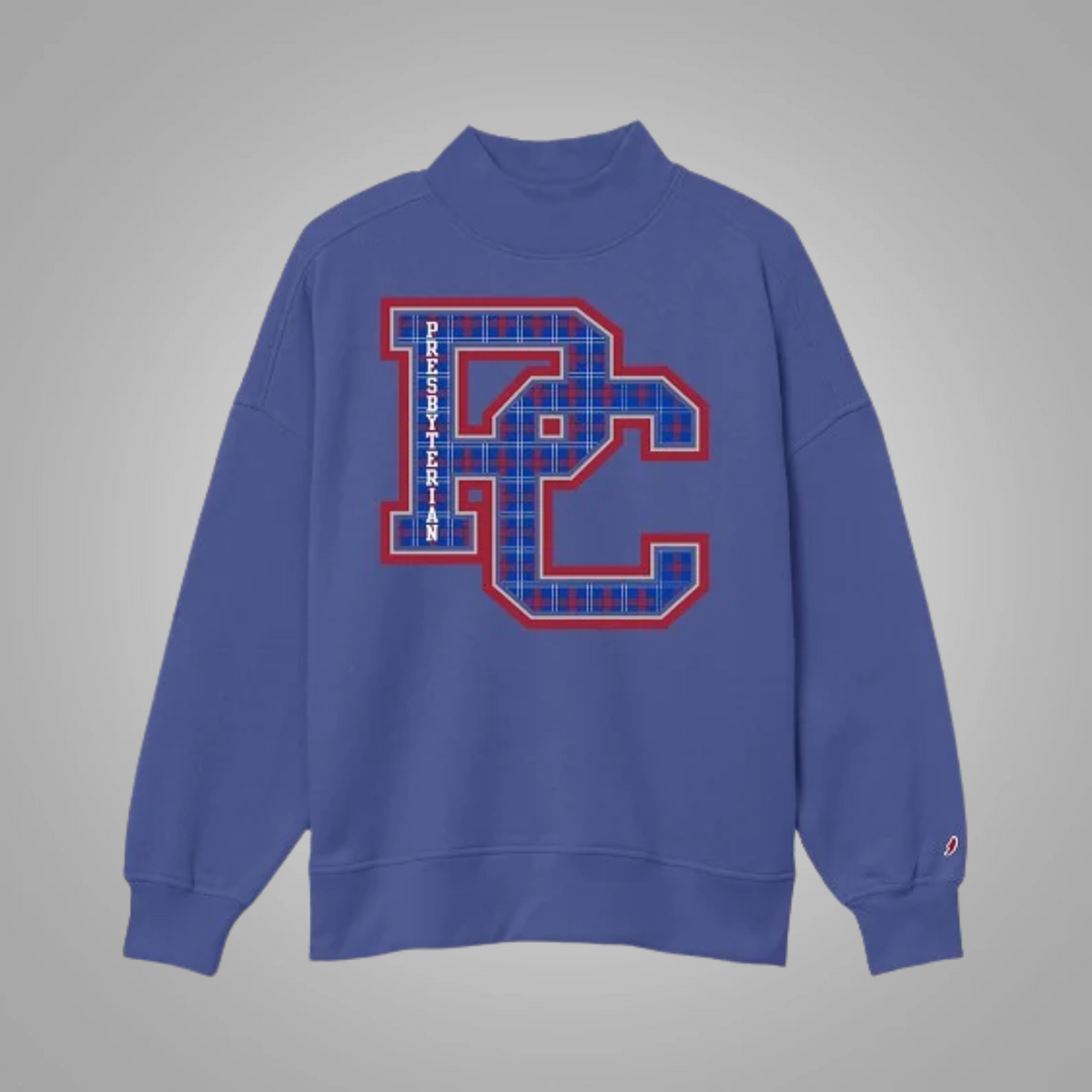PC Tartan Mock Neck