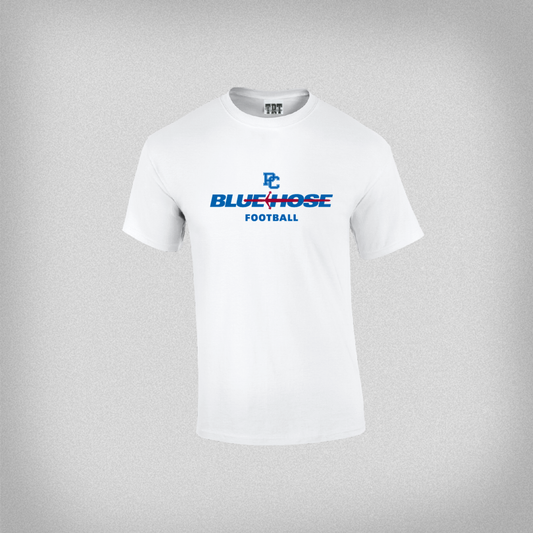White Blue Hose Broadsword Football Tee - Unisex