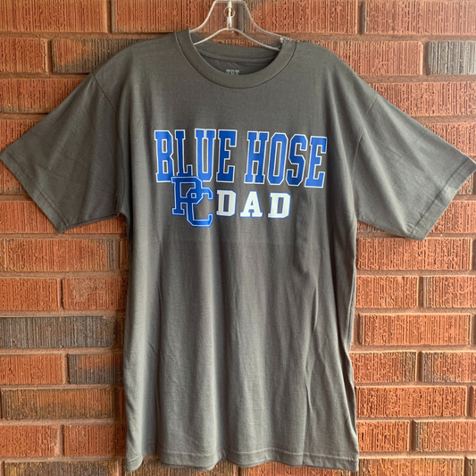 Blue Hose Dad Charcoal Tee