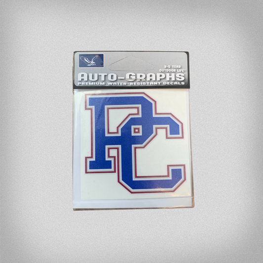 block PC mini decal. 
