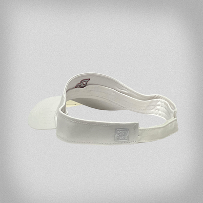 White Cotton Twill PC Visor