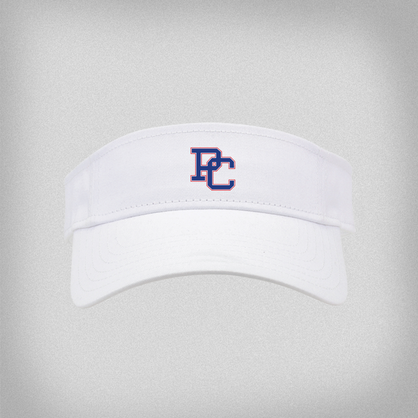 White Cotton Twill PC Visor