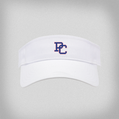 White Cotton Twill PC Visor