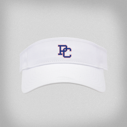 White Cotton Twill PC Visor