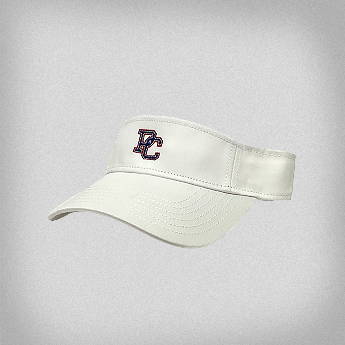 White Cotton Twill PC Visor