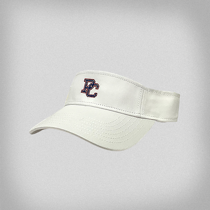 White Cotton Twill PC Visor