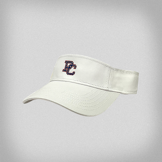 White Cotton Twill PC Visor
